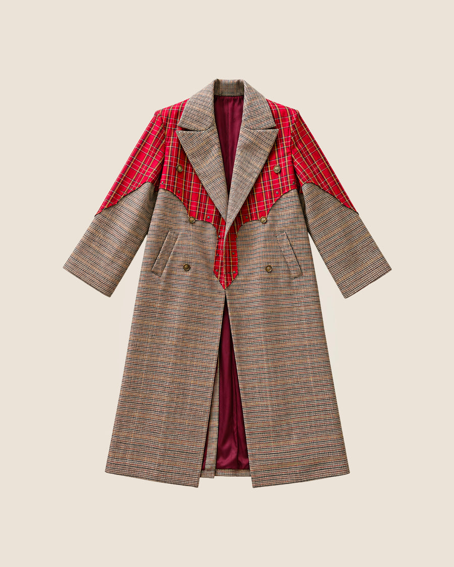 Shelby Coat - Double Tartan