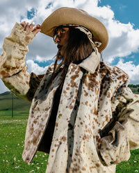 Cow Jacket Light Brown