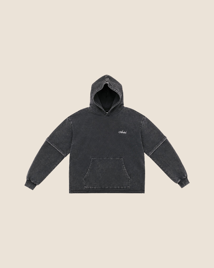 Double Sleeve Hoodie Marmo