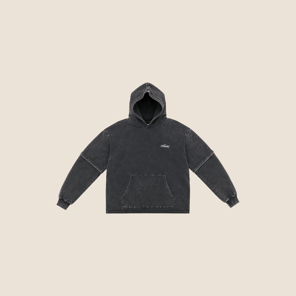 Double Sleeve Hoodie Marmo
