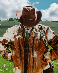 Cow Jacket Dark Brown