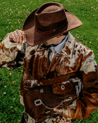 Cow Jacket Dark Brown