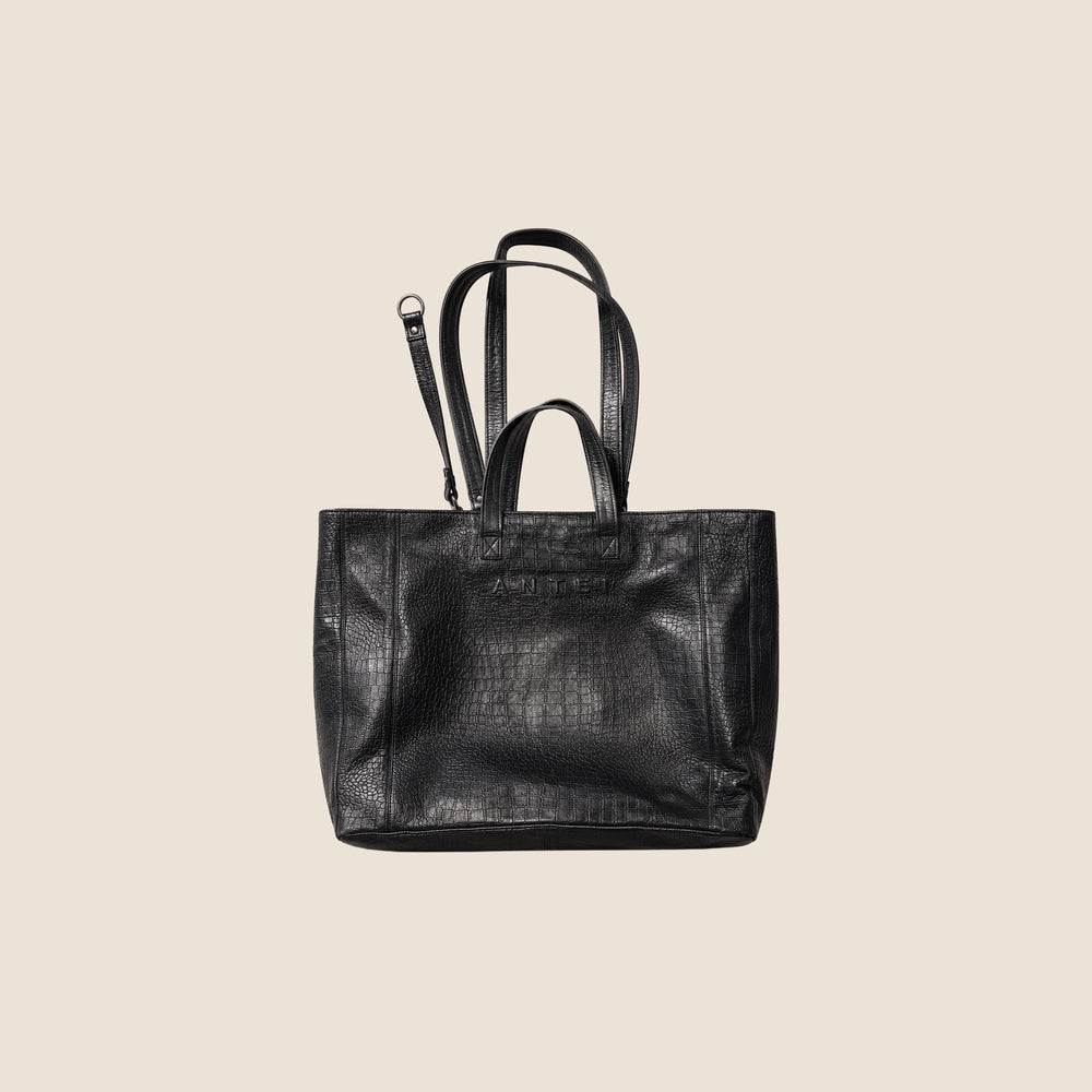 Tote Bag Croco Black