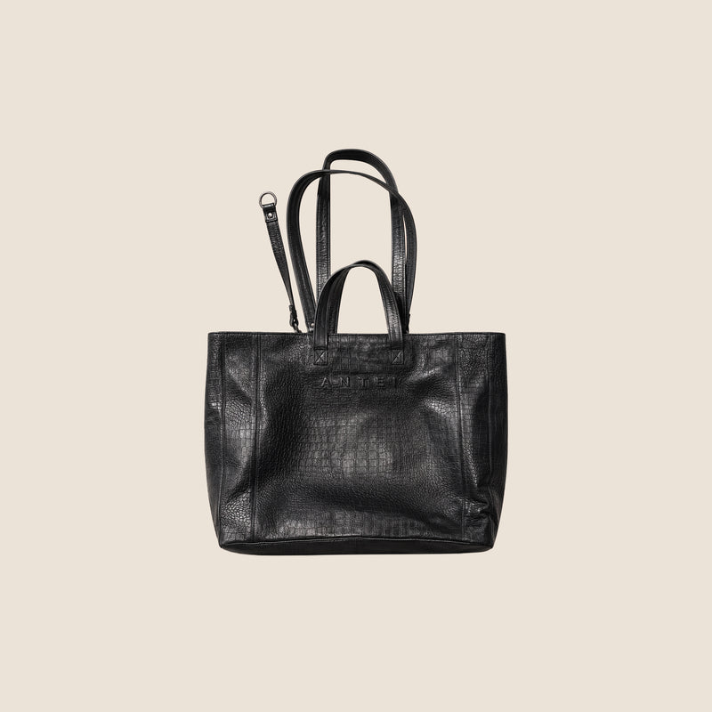 Tote Bag Croco Black