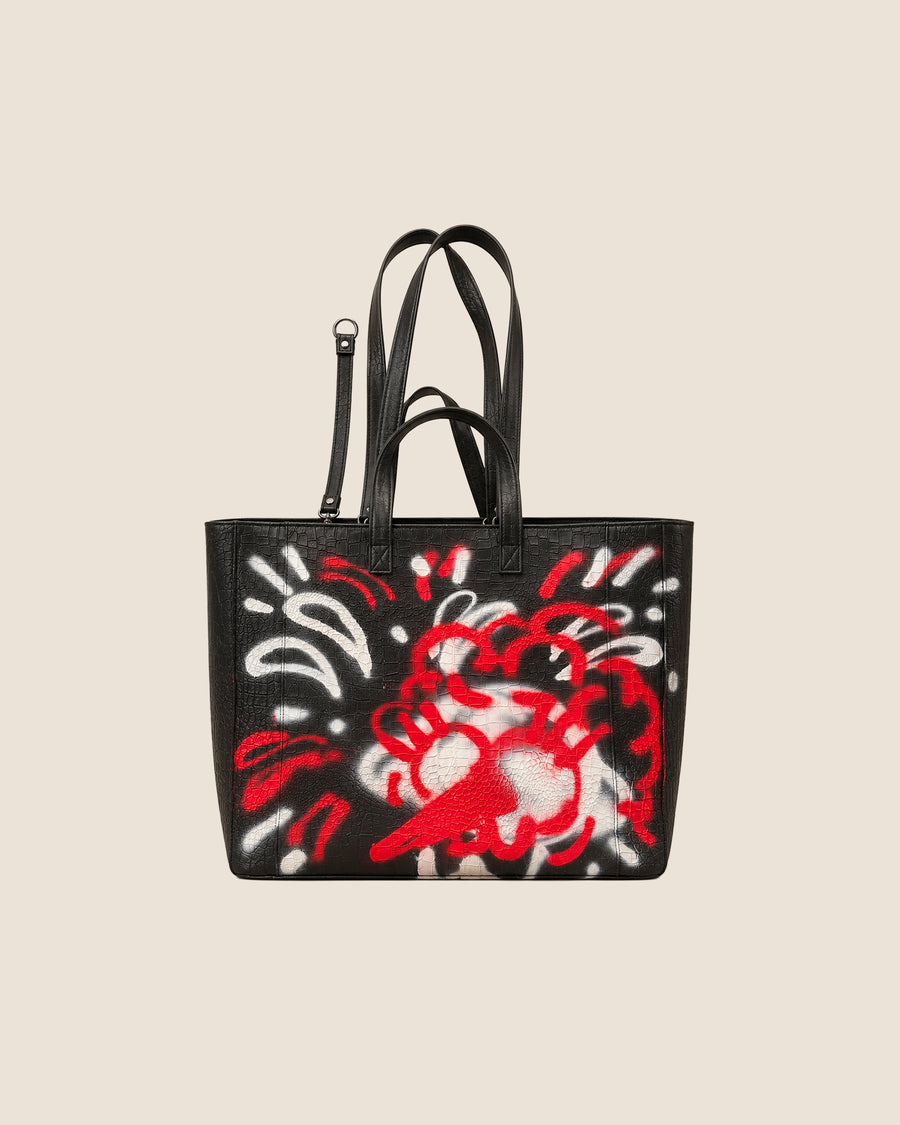 Tote Bag Croco Black x Mattia Cividino