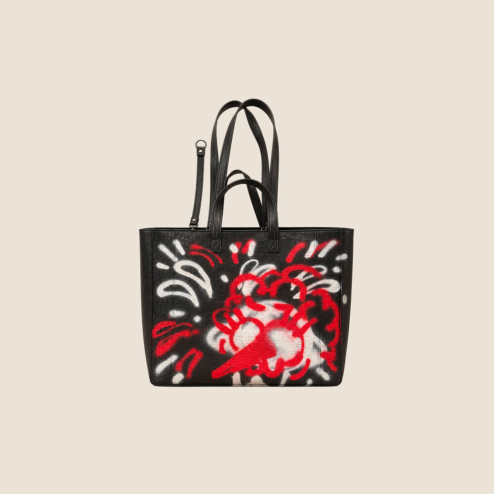 Tote Bag Croco Black x Mattia Cividino