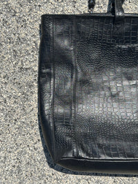 Tote Bag Croco Black
