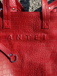 Tote Bag Croco Red