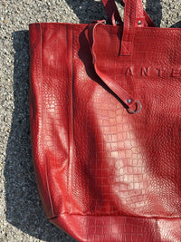 Tote Bag Croco Red