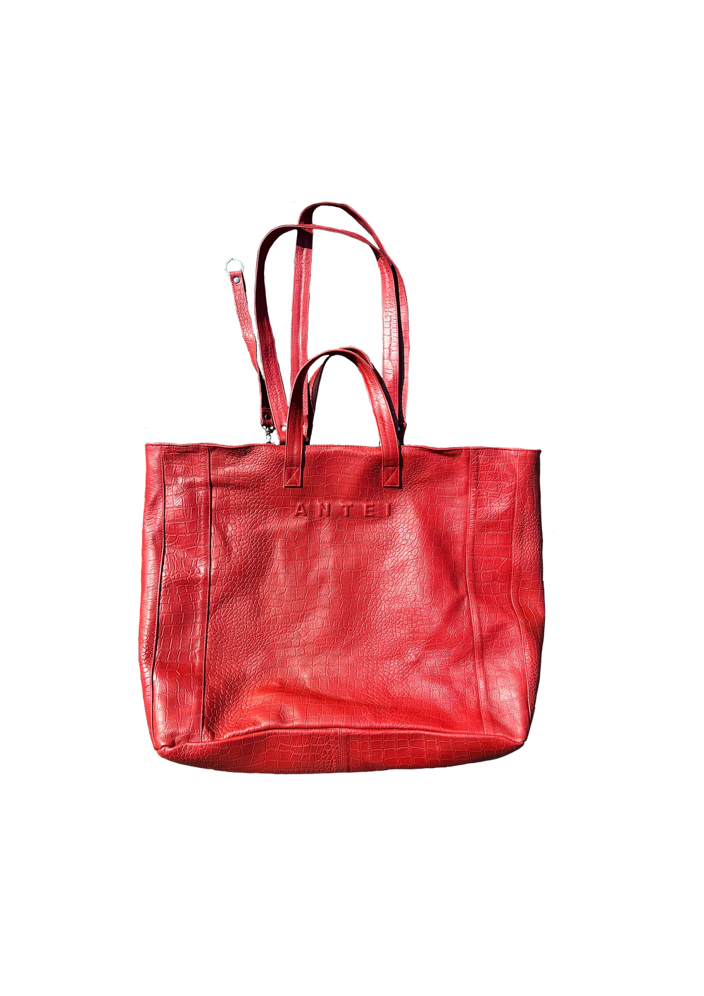 Tote Bag Croco Red
