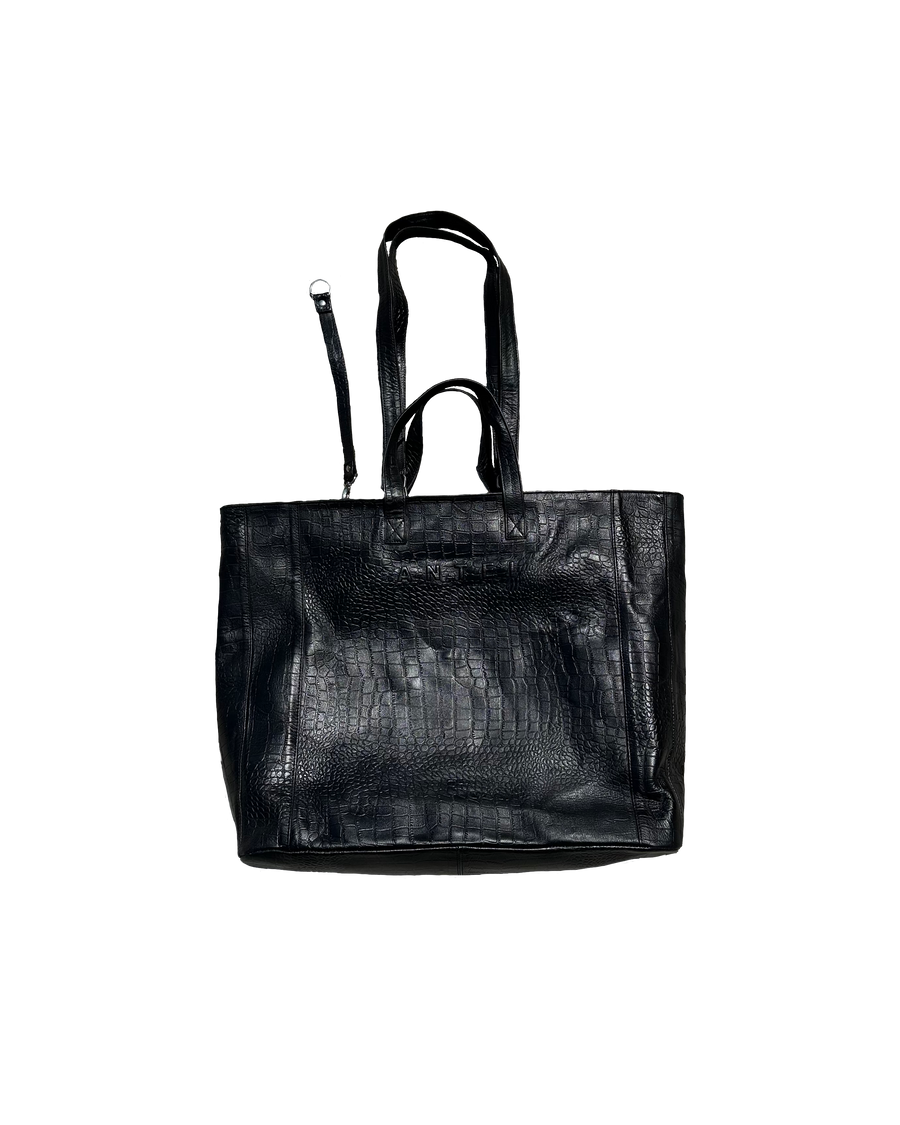 Tote Bag Croco Black