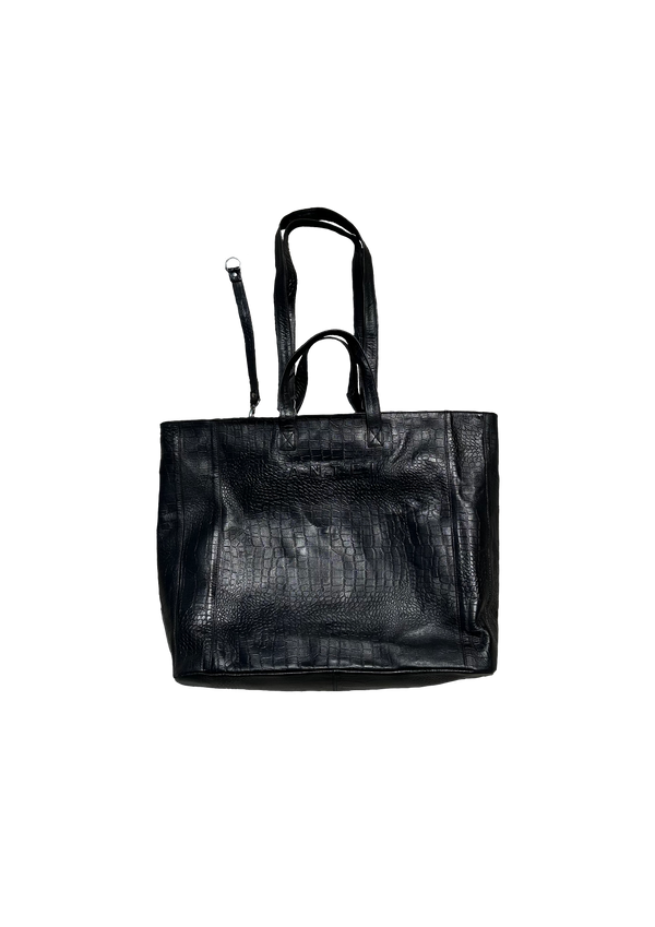Tote Bag Croco Black