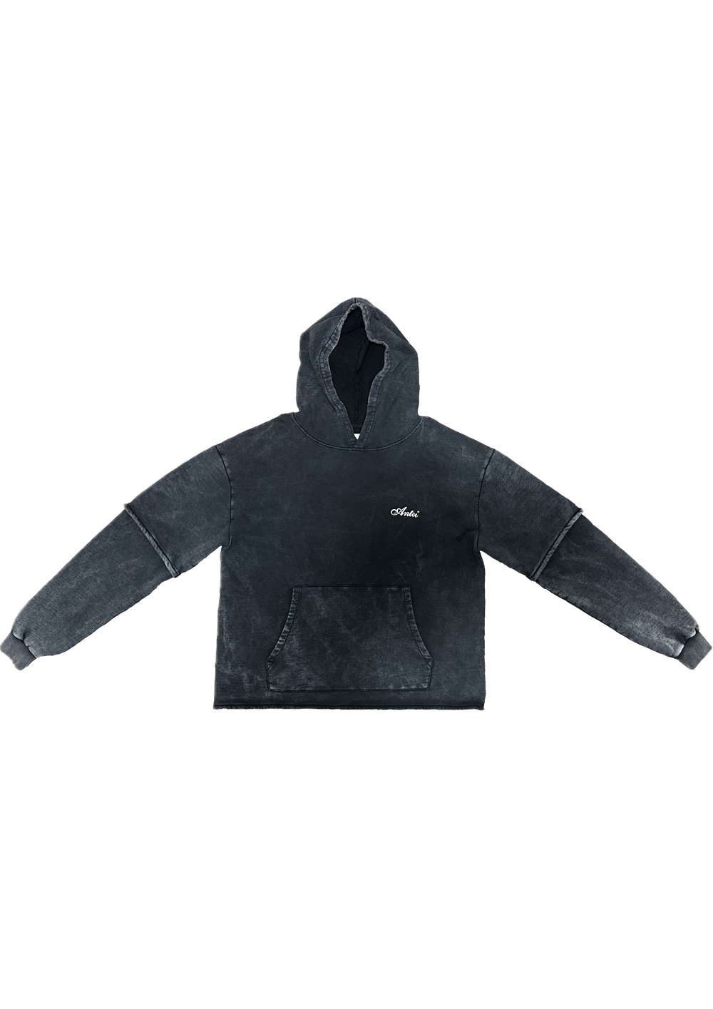 Double Sleeve Hoodie Marmo