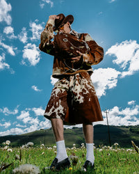 Cow Shorts — Dark Brown campagna