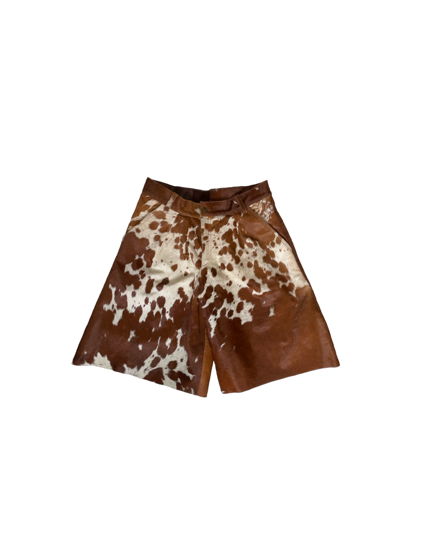 Cow Shorts  Dark Brown